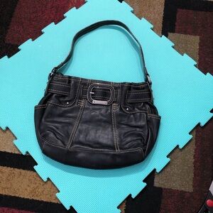 Tignanello Black Leather Women's Bag
